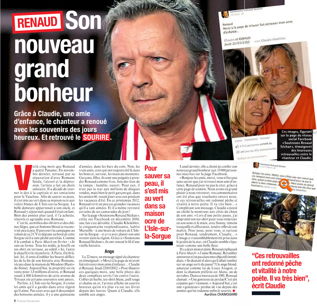 Renaud : son nouveau grand bonheur Renaud : son nouveau grand bonheur