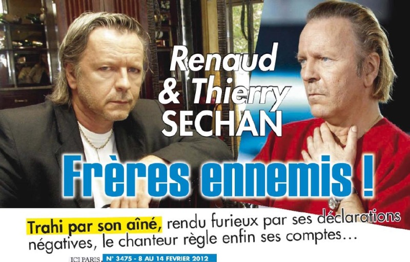 Renaud & Thierry Séchan, frères ennemis ! Renaud & Thierry Séchan, frères ennemis !
